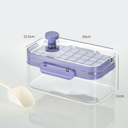 Ice Cube Tray with Lid and Bin Ice Trays - for Freezer Easy Release Ice