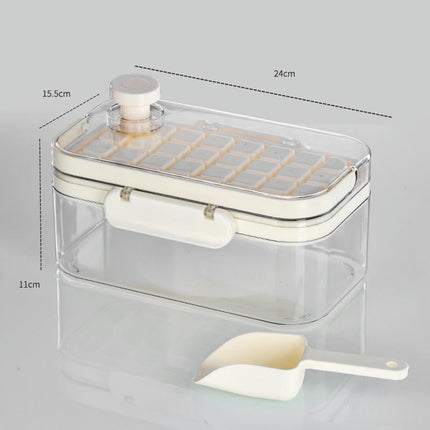 Ice Cube Tray with Lid and Bin Ice Trays - for Freezer Easy Release Ice