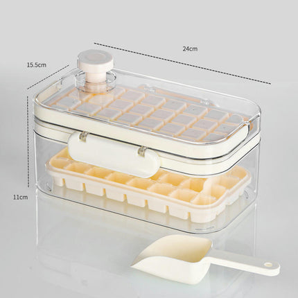 Ice Cube Tray with Lid and Bin Ice Trays - for Freezer Easy Release Ice