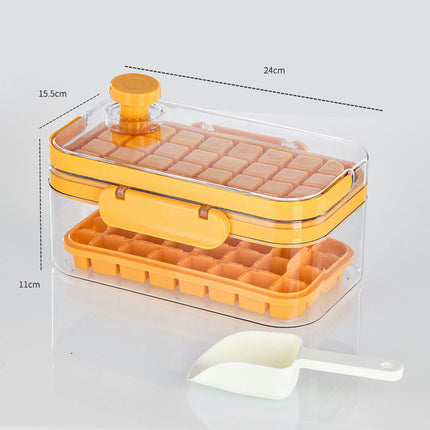 Ice Cube Tray with Lid and Bin Ice Trays - for Freezer Easy Release Ice