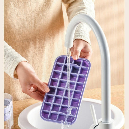 Ice Cube Tray with Lid and Bin Ice Trays - for Freezer Easy Release Ice