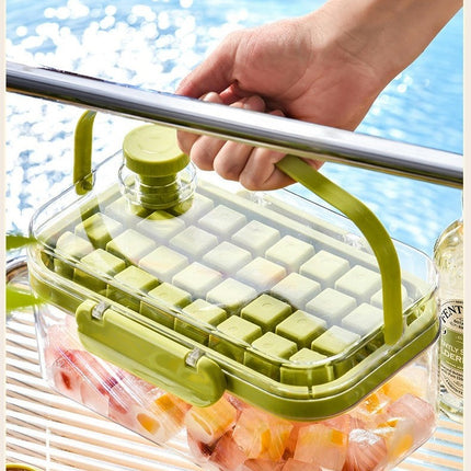 Ice Cube Tray with Lid and Bin Ice Trays - for Freezer Easy Release Ice