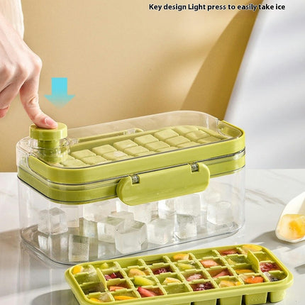 Ice Cube Tray with Lid and Bin Ice Trays - for Freezer Easy Release Ice