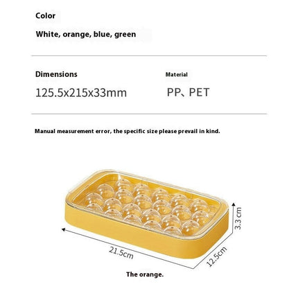 Ice Cube Trays with Lid - for Freezer with Storage Container and Ice Scoop