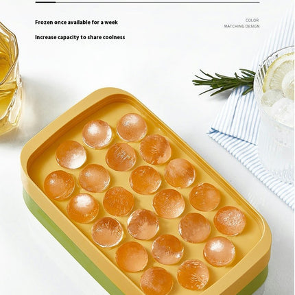 Ice Cube Trays with Lid - for Freezer with Storage Container and Ice Scoop