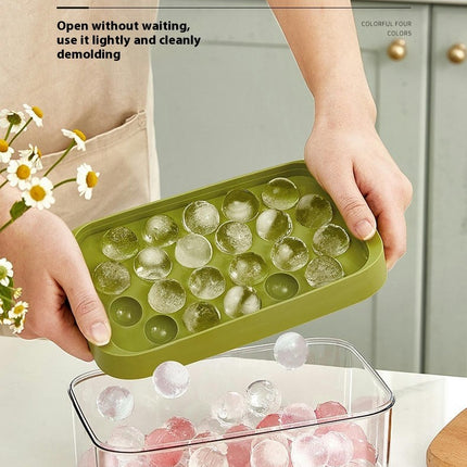 Ice Cube Trays with Lid - for Freezer with Storage Container and Ice Scoop