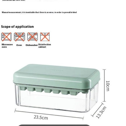 Ice Cube Molds for Freezer with Lid and Bin Easy Release Ice Trays