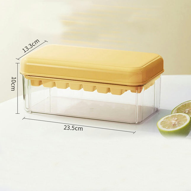 Ice Cube Molds for Freezer with Lid and Bin Easy Release Ice Trays