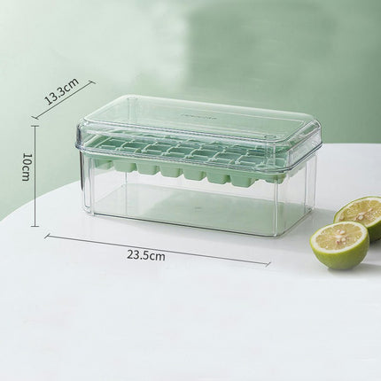 Ice Cube Molds for Freezer with Lid and Bin Easy Release Ice Trays