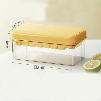 Ice Cube Molds for Freezer with Lid and Bin Easy Release Ice Trays