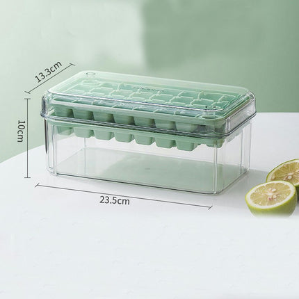 Ice Cube Molds for Freezer with Lid and Bin Easy Release Ice Trays