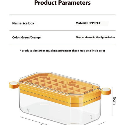 Ice Cube Tray With Lid and Bin Ice Cube Trays for Freezer Easy Fill and Release Ice