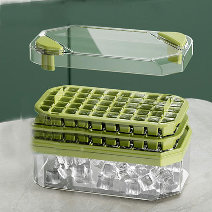 Ice Cube Tray with Push-to-Release Design Durable Mold Container