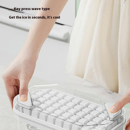 Ice Cube Tray with Push-to-Release Design Durable Mold Container