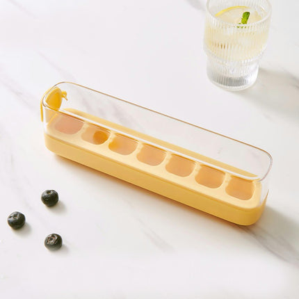 Ice Cube Trays for Freezer - Easy Ice Container with Spill-Resistant Cover