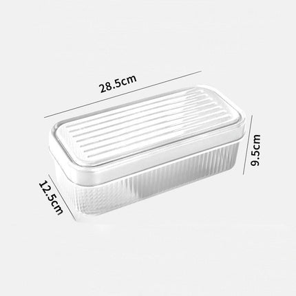 Ice Tray Safe Removable Lid - for Large Capacity Ice Home Space Saving