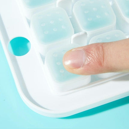 Ice Tray Safe Removable Lid - for Large Capacity Ice Home Space Saving