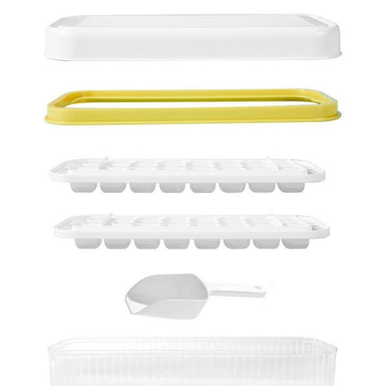 Ice Tray Safe Removable Lid - for Large Capacity Ice Home Space Saving