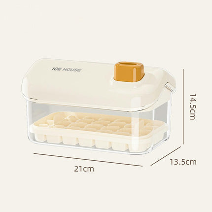 Ice Cube Tray with Lid and Bin for Freezer Tiny Ice Cube Maker Molds