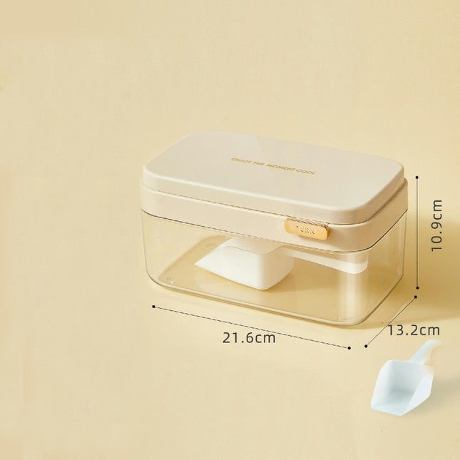 Ice Cube Tray Set with Lid & Bin Ice Trays for Freezer Release Ice Cubes