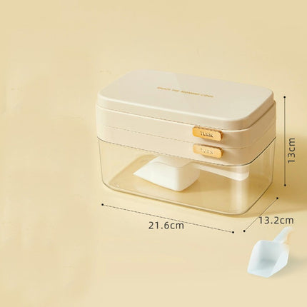 Ice Cube Tray Set with Lid & Bin Ice Trays for Freezer Release Ice Cubes