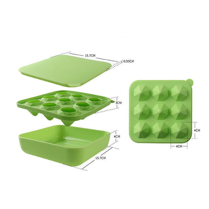 Ice Cube Trays Small Silicone Ice Cube Trays with Lid Cubes for Mini Fridge