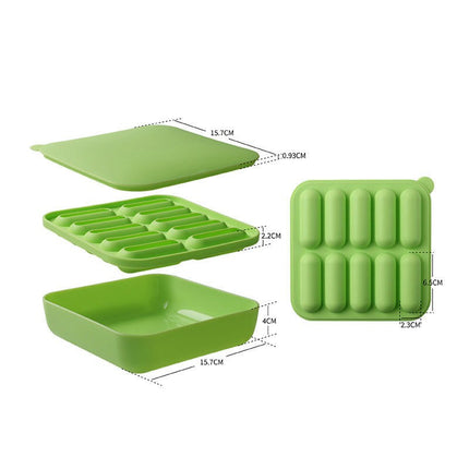 Ice Cube Trays Small Silicone Ice Cube Trays with Lid Cubes for Mini Fridge