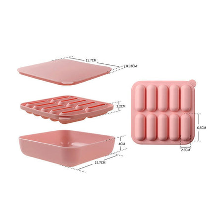 Ice Cube Trays Small Silicone Ice Cube Trays with Lid Cubes for Mini Fridge