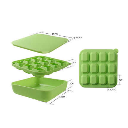 Ice Cube Trays Small Silicone Ice Cube Trays with Lid Cubes for Mini Fridge