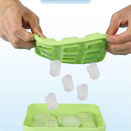 Ice Cube Trays Small Silicone Ice Cube Trays with Lid Cubes for Mini Fridge