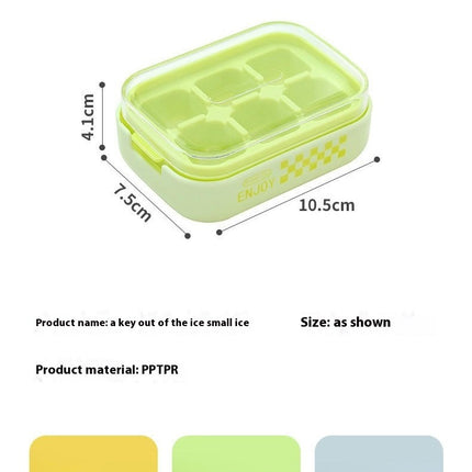 Kitchen Ice Cube Trays with Lid Stackable Ice Cube Trays for Freezer