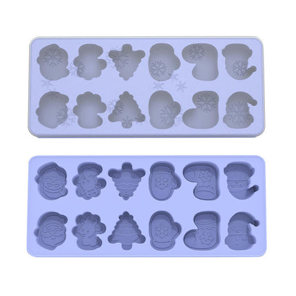 Christmas Ice Cube Silicone Mold - for Christmas Holiday Party Baking