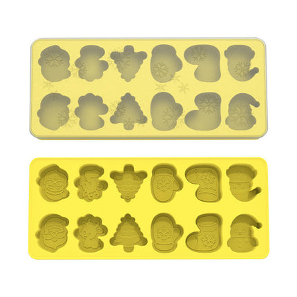 Christmas Ice Cube Silicone Mold - for Christmas Holiday Party Baking