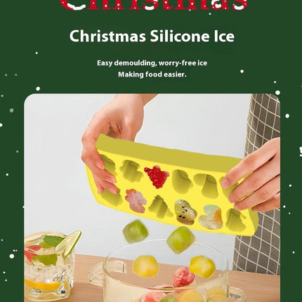 Christmas Ice Cube Silicone Mold - for Christmas Holiday Party Baking