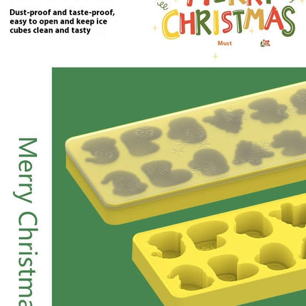 Christmas Ice Cube Silicone Mold - for Christmas Holiday Party Baking