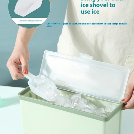 Ice Cube Tray with Lid and Bin Pull-Out Ice Cube Molds for Freezer