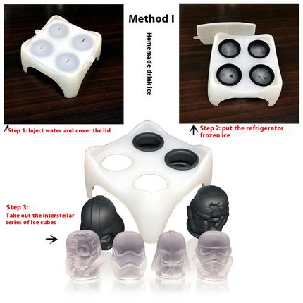 Ice Cube Mold Star Wars Silicone Ice Cube Mold Tray for Drinks