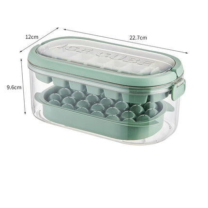 Ice Cube Mold Tray Refrigerator Frozen Box Outdoor Portable Large Capacity