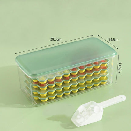 Ice Cube Tray Set with Lid Mini Ice Ball Maker Mold with Container for Freezer