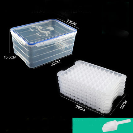 Ice Cube Tray with Lid and Bin Silicone Ice Tray Flexible Ice Cube Molds