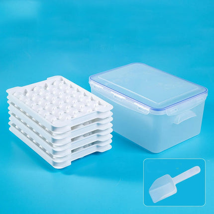 Ice Cube Tray with Lid and Bin Silicone Ice Tray Flexible Ice Cube Molds