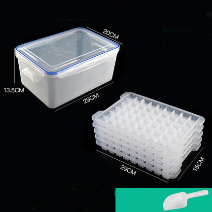 Ice Cube Tray with Lid and Bin Silicone Ice Tray Flexible Ice Cube Molds