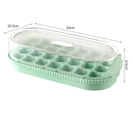 Water Inlet Ice Cube Tray with Lid Enables Contactless Ice Pouring