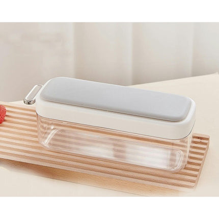 Easy Release Ice Cube Tray with Lid and Bin Innovative Flip Design