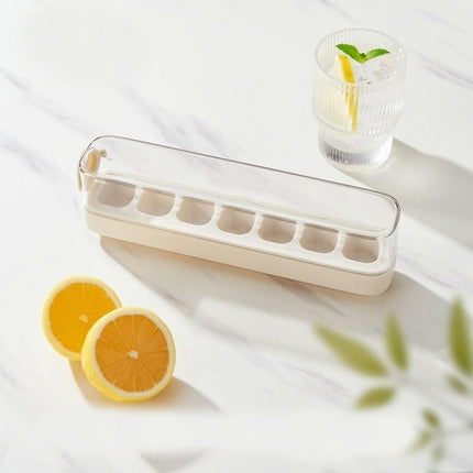 Vertical Ice Cube Tray for Freezer Press-Type Silicone Ice Cube Tray with Lid