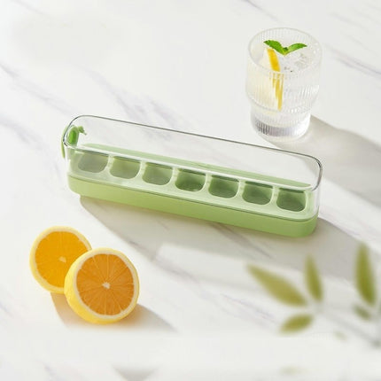 Vertical Ice Cube Tray for Freezer Press-Type Silicone Ice Cube Tray with Lid