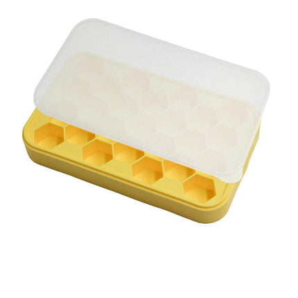 Ice Cube Trays for Freezer with Lid Bin Easy Release Small Ice Ball