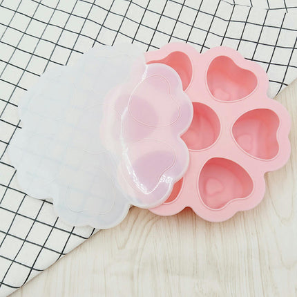 Silicone Mold Ice Tray Heart Shaped Ice Cube Tray Mold For Drinks Cocktails