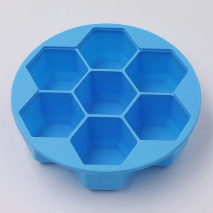 7 Honeycomb Shape Ice Molds Ice Cubes for Whiskey Ice Tray with Lid Ice Trays