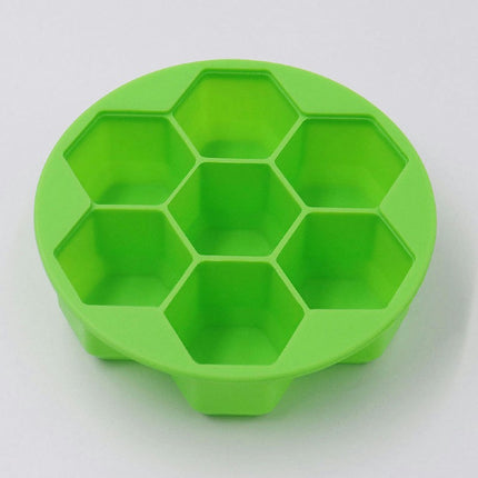 7 Honeycomb Shape Ice Molds Ice Cubes for Whiskey Ice Tray with Lid Ice Trays